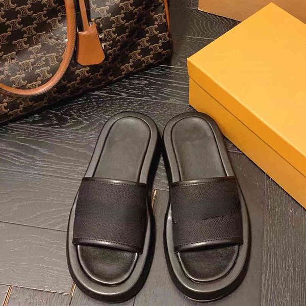 

brand casual shoes singapore b home cambodia vietnam beach cool dolly women's 2022 summer new outwear letter embroidery thick bottom fl, Black
