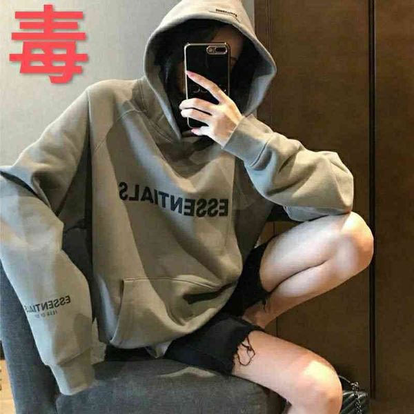 

designer men's hoodies luxury brand sweatshirt fears goddess fog essentials multi thread chest letter tide brand loose couple sweater h, Black
