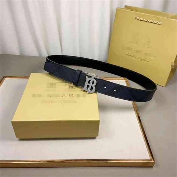 

leather belts burbrerys belt luxury buckle belttb letter leather belt men's casual plaid high-grade pure copper big brand trouser, Black;brown