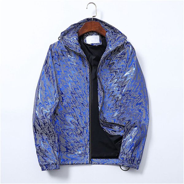 

2022 fashion mens designer jacket coats stylist striped slim print pocket wind casual baseball jackets zip hoodie coat plus 888, Black;brown