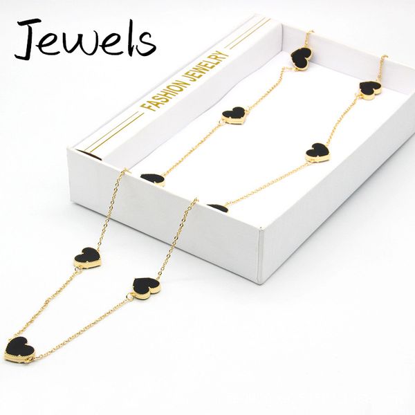 

classic design heart clover pendant necklace for women gift, Silver