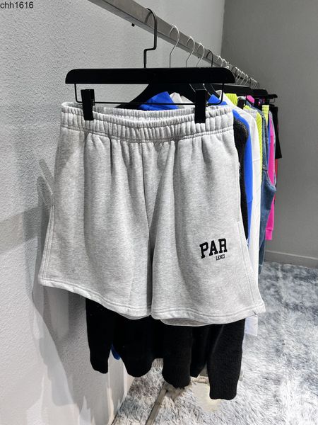 

ins 22ss summer new paris lettered men and women casual loose shorts, White;black