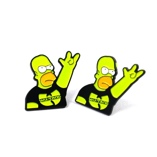 

simpson brooch cartoon brooch the simpsons badge manufacturer sells directly, Blue