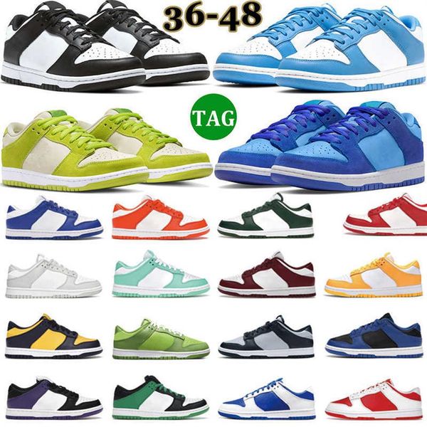 

2022 men running shoes sb dunks retro white black panda grey fog varsity green racer blue raspberry safari mix mens women trainers outd292z