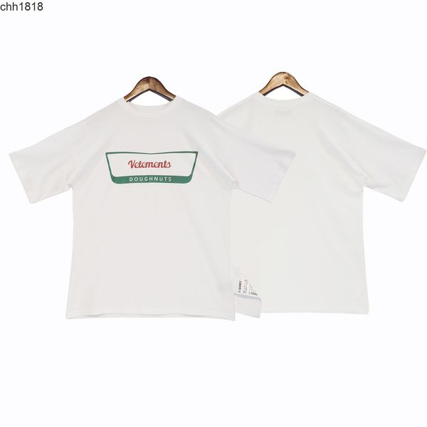 

men's t-shirts high version tide brand vetementss events large label letter print oversize men's and women's short sleeve t-s, White;black