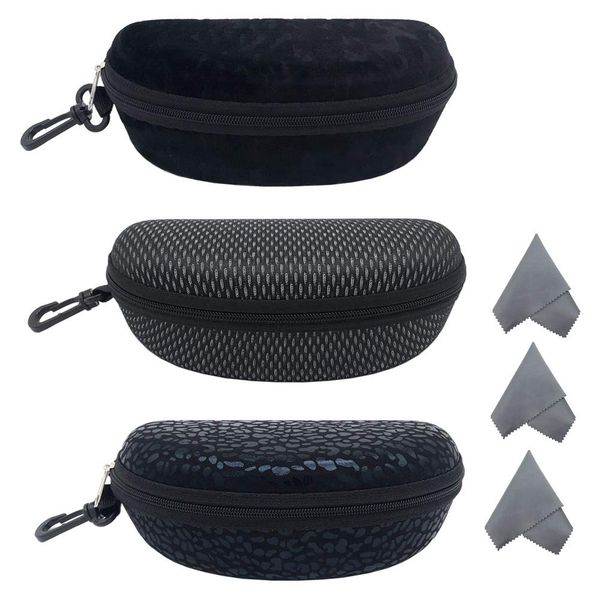 

sunglasses cases bags l case portable travel zipper eyeglasses hook with cleaning cloth drop delivery 2022 yydhhome amsbi