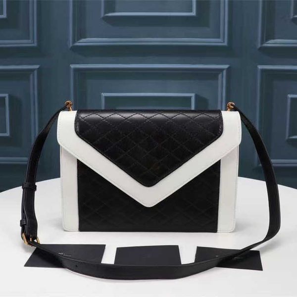 

5a quality designer bag ga quilted grain envelope bag sheepskin production metal flip open