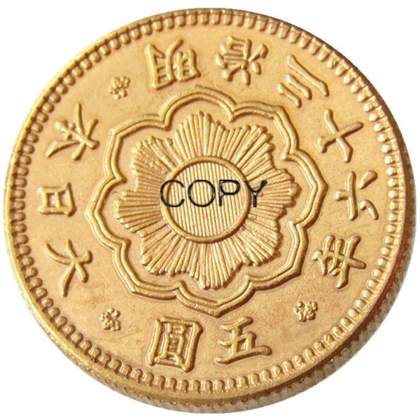 

jp13 japan 5 yen meiji 36 year craft gold plated copy coin nice home accessories coins