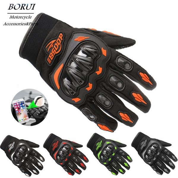 

five fingers gloves touch gloves breathable full finger racing guantes luvas outdoor sports protection riding waterproof motorcycle accessor, Blue;gray