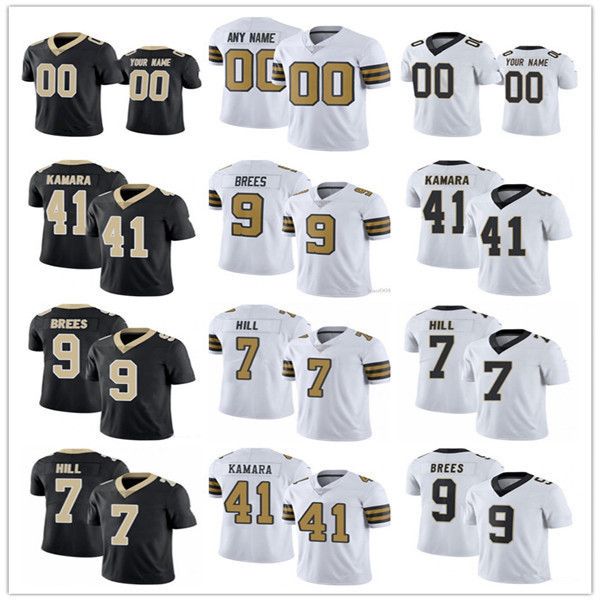 

football jersey new orleans''saints''2 jameis winston 41 kamara 3 wil lutz 32 tyrann mathieu 1 marquez callaway 22 mark, Black;red