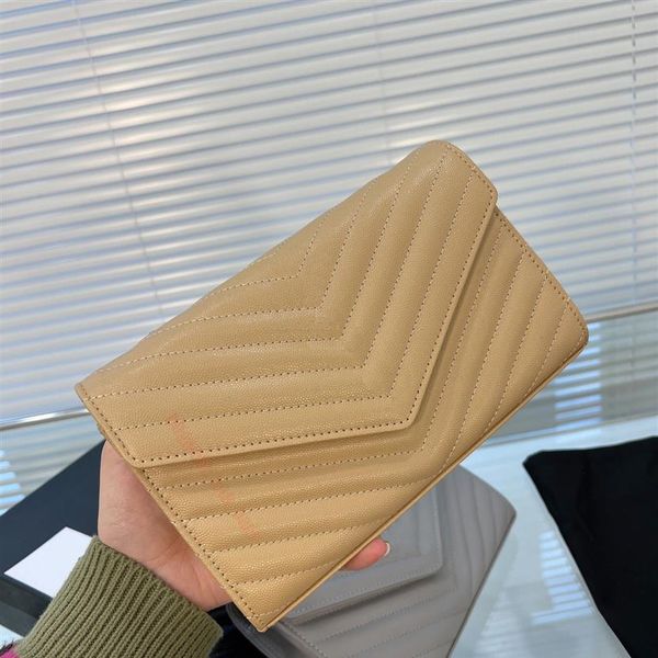 

leather chain cross body cluth lady shoulder letter wallets v stripes hasp inner zipper card holder practical flap totes f306n