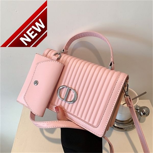 

28% off 2022 new trendy handbags striped pearl embossed square texture shoulder bagno53