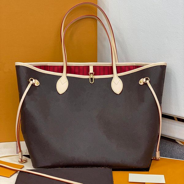 

m40995 m40996 m41178 totes shopping bag gm mm pm 3 size 2pcs/set with wallet women mini genuine leather medium fashion handbags large compos