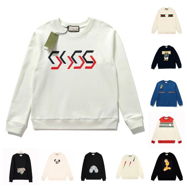 

designer hoodie mens sweatshirts pullover hoodys cotton jersey sweater with mirror print firenze jumper pull for men women long sleeve felpa, Black