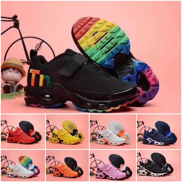 

kids baby plus tn boy girl shoe for children classic parent-child athletic outdoor sneaker casual shoes size28-35250y, Black