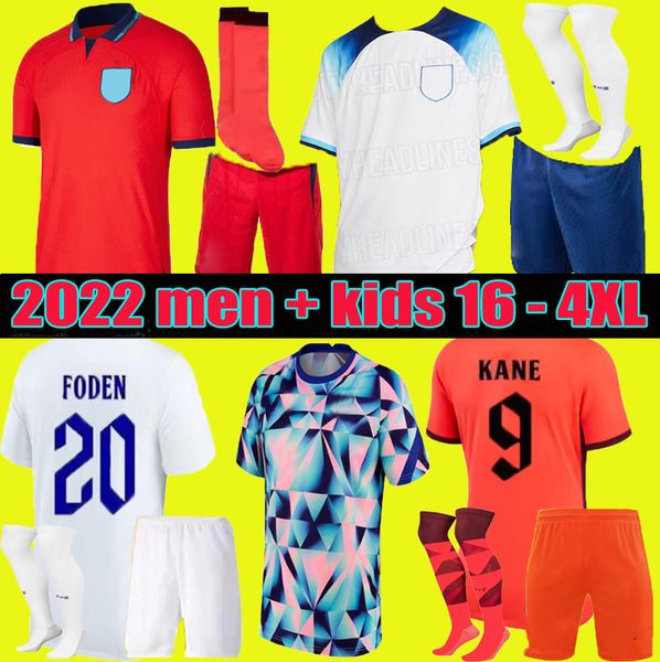 

2022 foden soccer jerseys englands 2023 inglaerra kane sterling grealish rashford mount sancho 22 23 national football shirt men kids kit fu, Black;yellow