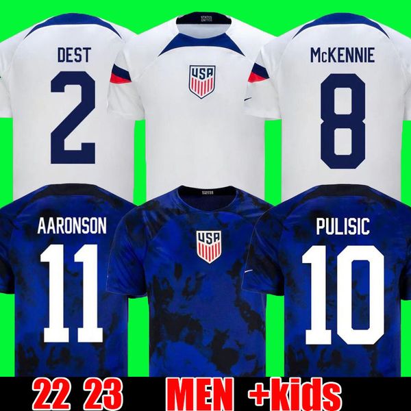 

pulisic mckennie retro soccer jersey aaronson 1994 2022 press sargent morgan lloyd america football jerseys shirt camisetas woman men kids d, Black;yellow