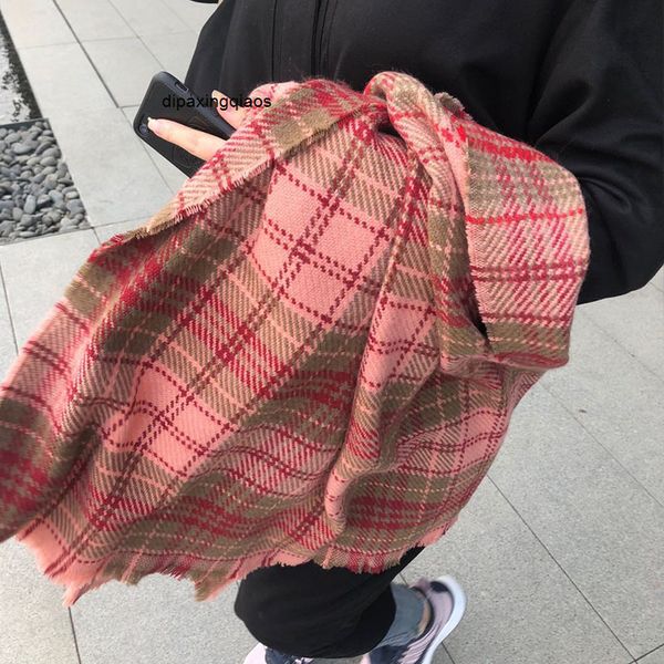 

designer scarf acne sweden studios recommended ac pink plaid thickened classic long shawl warm casual women's autumn and winter 9tbh, Blue;gray