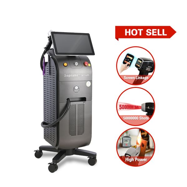 

diodenlaser 808 810 nm diode laser 755 808 1064 diode laser hair removal equipment, Black