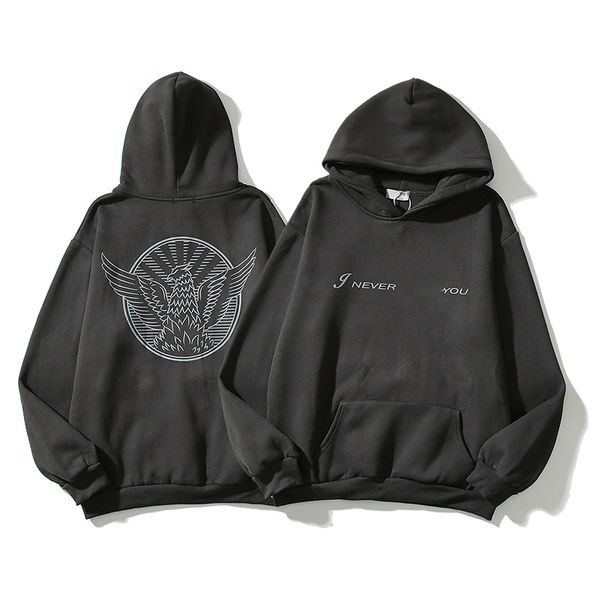 

mens hoodies designer hoodie graffiti skeleton pure cotton loose letters tech fleeces oversized version hip hop fun print sweatshirt hoody h, Black