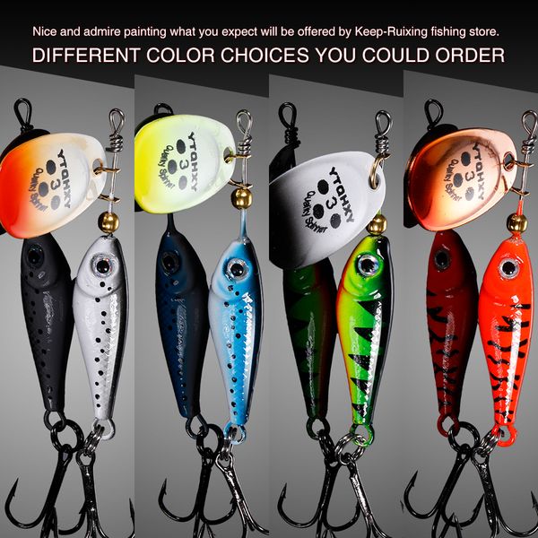 

fishingfishing lures 1pcs rotating metal spinner fishing lure hard bait 11-20g artificial bait wobblers fishing carp bass pike fishing