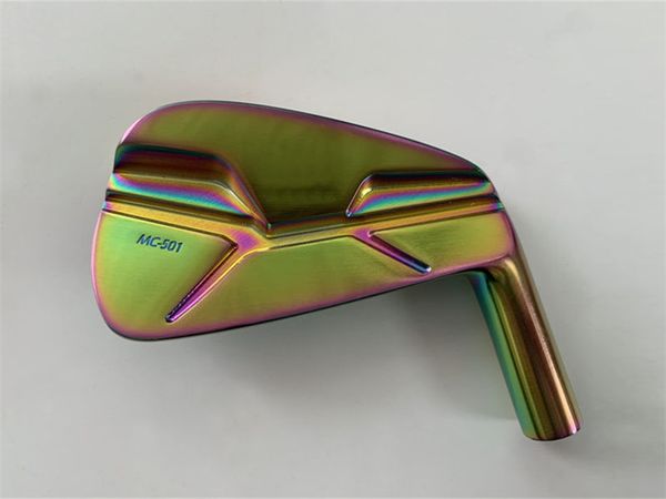 

7pcs mc-501 iron set mc501 golf forged irons rainbow golf clubs 4-9p r/s flex graphite/steel shaft with head cover