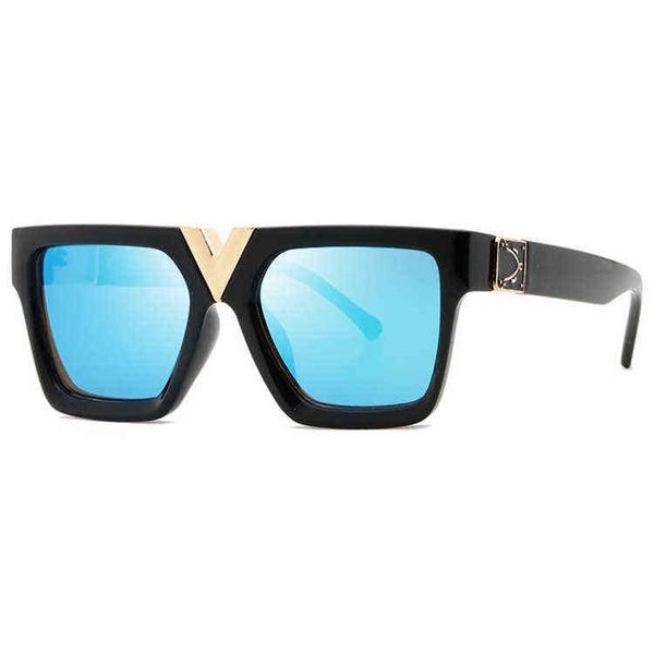 

sun glass new fashion large frame square sunglasses men's sunglasses, White;black