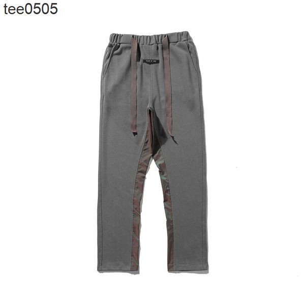 

men's pants feel of god season 6 god grey colorful stitching pants high street casual pants ribbon, Black