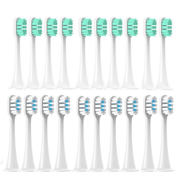 

toothbrushes head replacement brush heads for xiaomi mijia t300t500t700 sonic electric toothbrush soft bristle nozzles with caps sealed pack