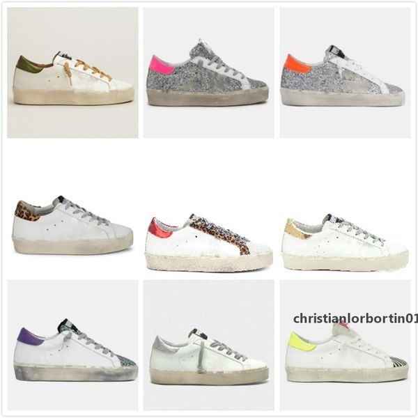 

2022#golden##gooses#sneaker boot fashion women thick bottom hi star sneakers golden casual shoes classic white do-old dirty fashion leo sxrq, Black