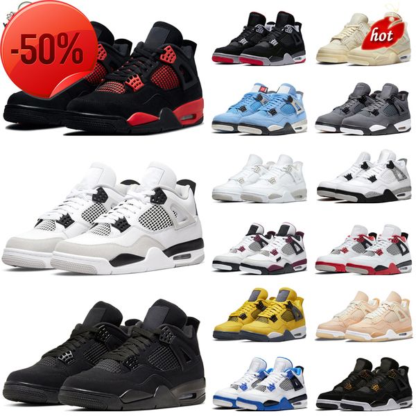 

basketball shoes shoe 4 4s men red thunder infrared black cat bred university blue sail cool grey military black royalty womens mens