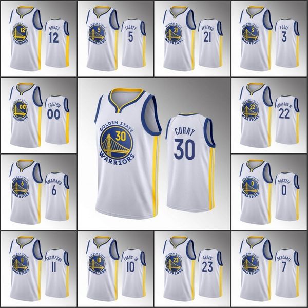 

jersey golden state''warriors''men andrew wiggins stephen curry klay''thompson white association custom jersey, Black
