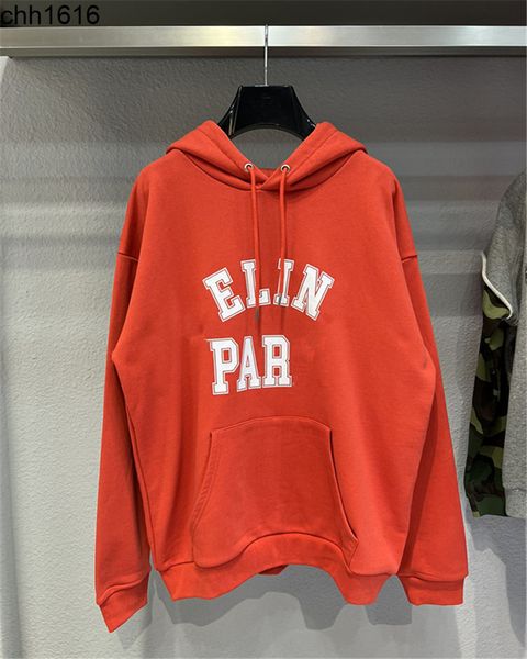 

poison family balencaigass high version c family 21ss autumn and winter new front printing english alphabet printing couple loose hoodie tre, Black