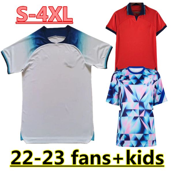 

s--4xl 2022 training englands mead soccer jersey kane sterling rashford sancho grealish mount foden saka 22 23 national football shirt women, Black;yellow