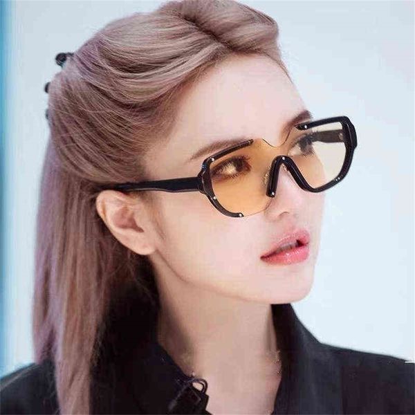 

sun glass 2022 new fashion weiting sunglasses men's and women's popular polygon sunscreen, White;black