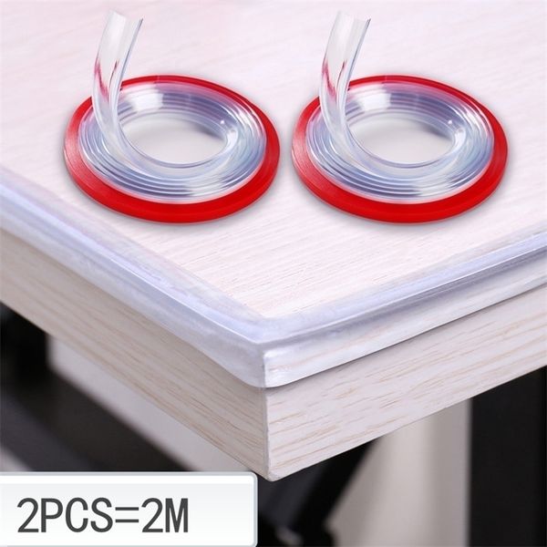 

2m transparent table edge furniture guard corner protectors bumper strip with doublesided tape for cabinets tables drawers 220816