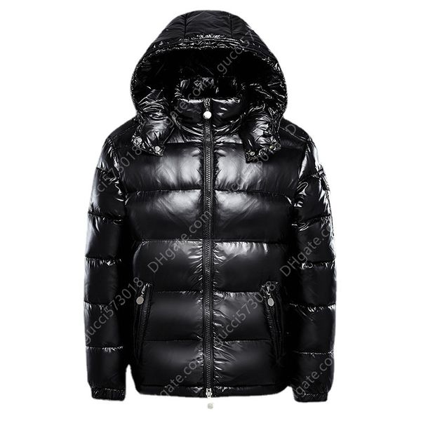 

winter duck clothing black glossy down coats for men thick warm bread hooded male casual puffer jacket lq, Black;brown