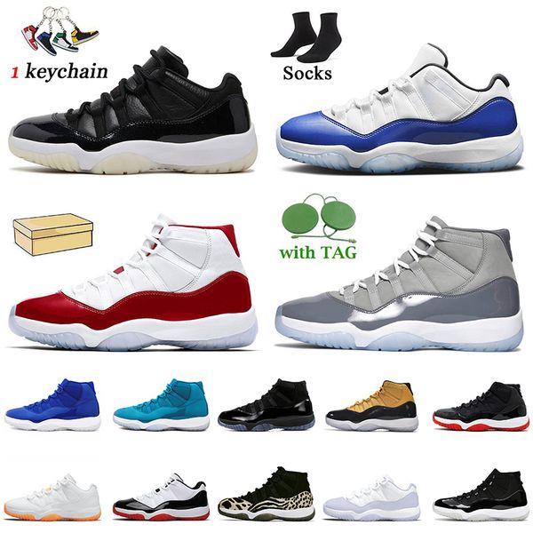 

with box 2022 jumpman 11 11s basketball shoes fashion women mens cherry cool grey black yellow concord blue dolphins high bred trainers pure