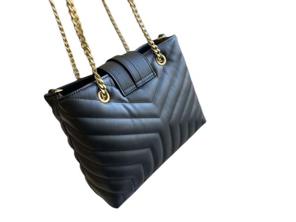 

lassic women loulou quilting totes bag fashion shopping satchels soft lambskin crossbody messenger bags luxury designer satchel handbag enve