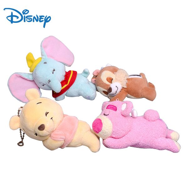 

4 kawaii disney keychain plush toys anime doll toys cute gifts for kids