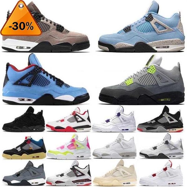 

jumpman 4 men basketball shoes for women black cat 4s bred unc university blue cactus white grey mens pure royalty men sport sneakers e301g