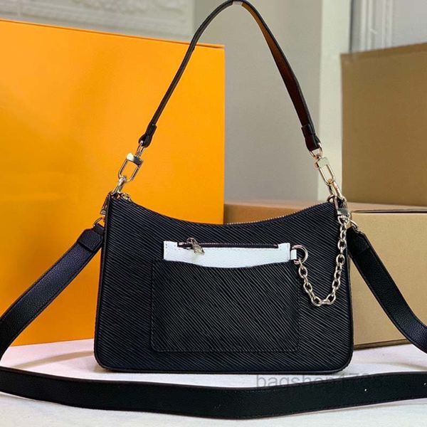 

evening bags m59486 marelle handbag purse women crossbody bags genuine leather detachable handle strap fashion letters tote sh