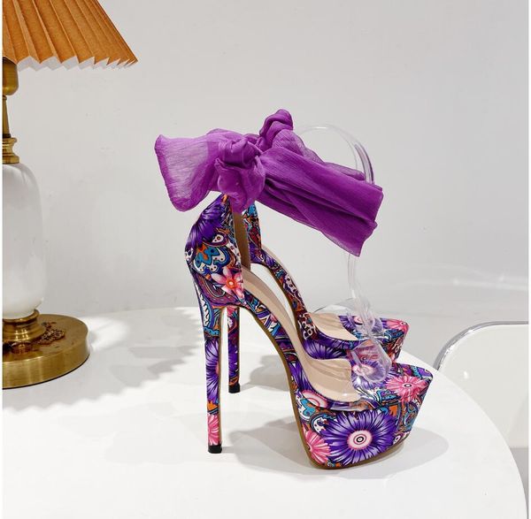 

2022 high heels sandals lady casual platform shoe colorful girls dance night club shoes women fashion open toe thin heel strap sandal big si, Black