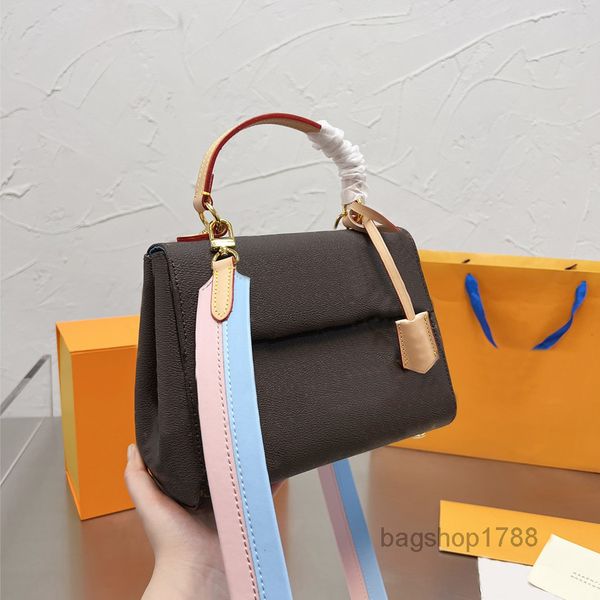 

evening bags women cluny bb handbag shulder bag cowhide leather tote crossbody bags two color belt l letter pattern fashion classic handbag