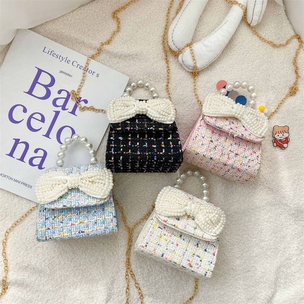 

backpacks girl messenger backpack baby coin purse candy knapsack bow tie handbag kids flower bag cute shoulder packet childrens gift 220915