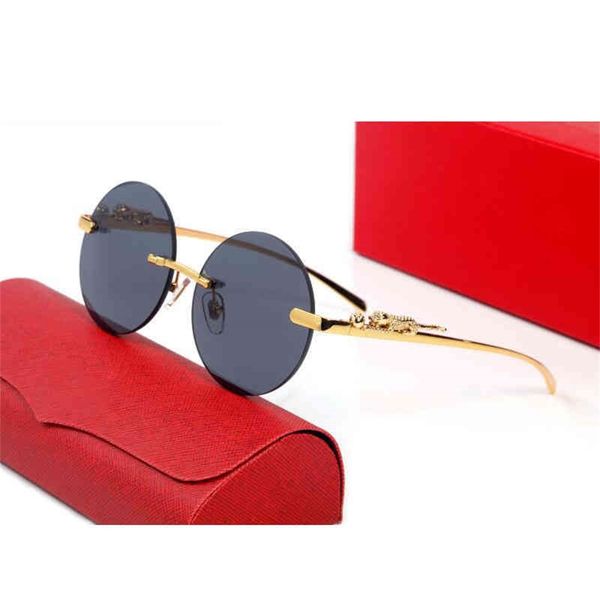 

stylish stereoscopic cheetah round style gradient sunglasses for men diamond cut design stereoscopic little leopard s, White;black