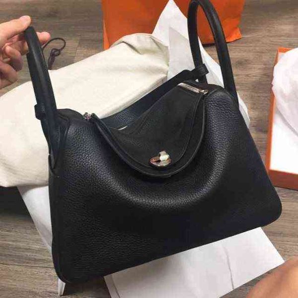 

bags herme crossbody lindys 2022 brand counter autumn and winter versatile doctor leather women's one shoulder portable pillow
