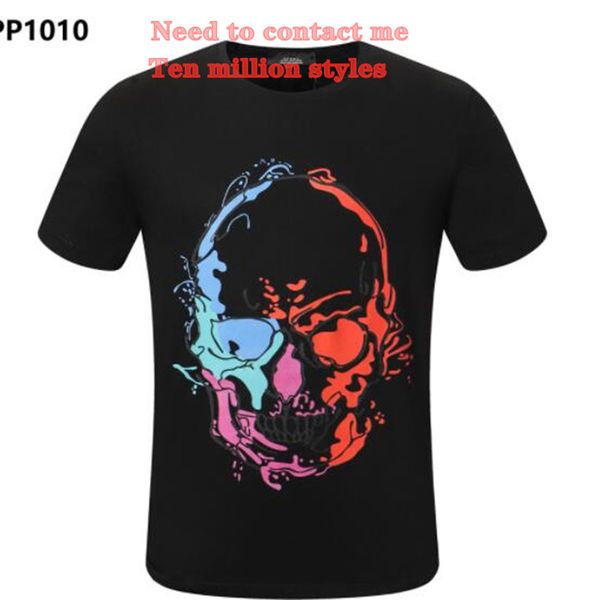 

designer men's t-shirts fashion casual high-grade 100% cotton breathable wrinkle resistant slim commercial clothing street lapel short, White;black