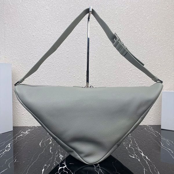 

60cm real leather triangle large bag oversize cross body bags large-capacity trianglar oblique satchel adjustable letter men's shoulder