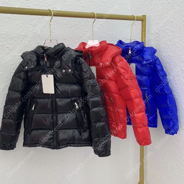 

kids' maya 90 duck down hooded jacket with added warmth, Black